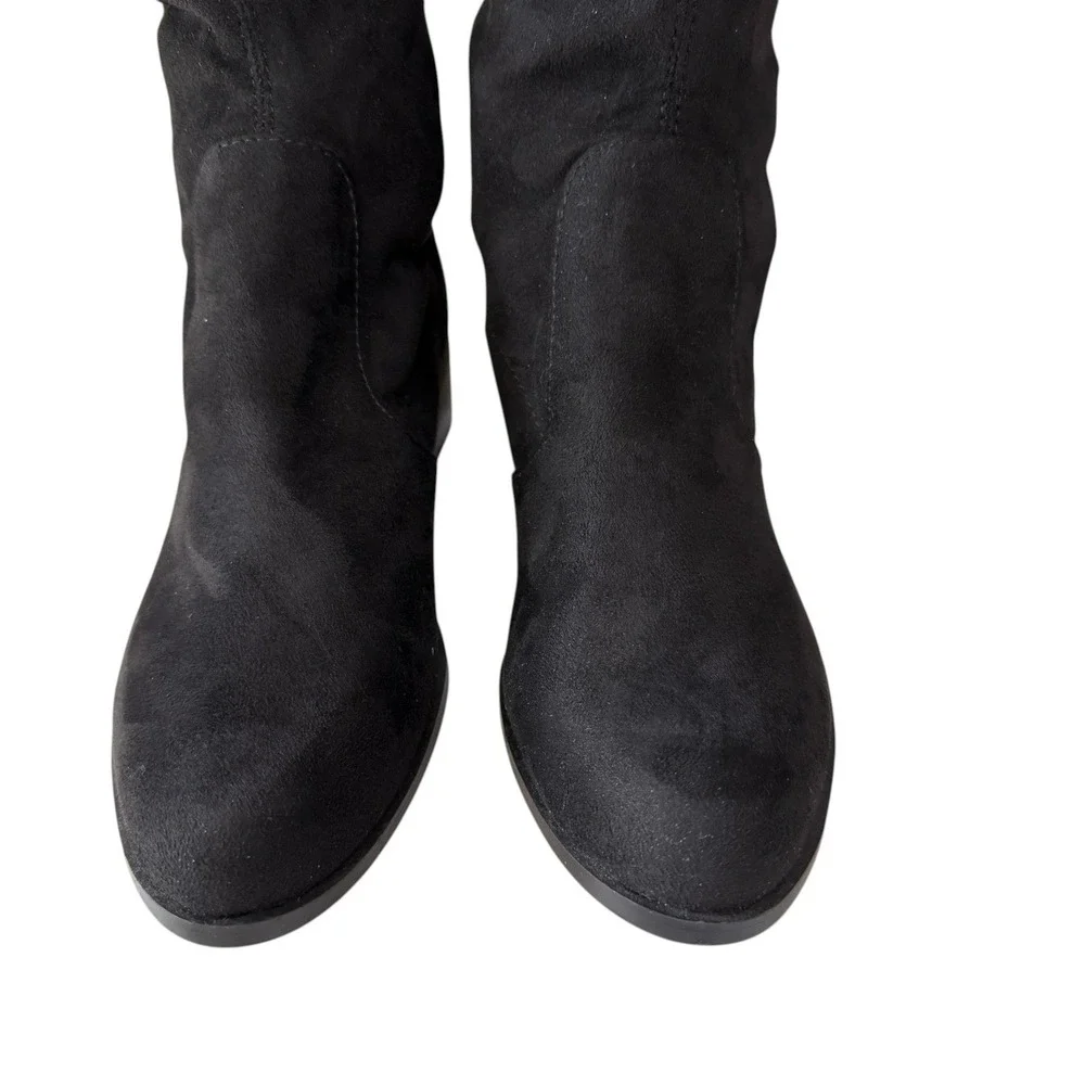 Andrea‎ By Charles David Black Suede Over The Knee Boots 5M Fall Winter Chic